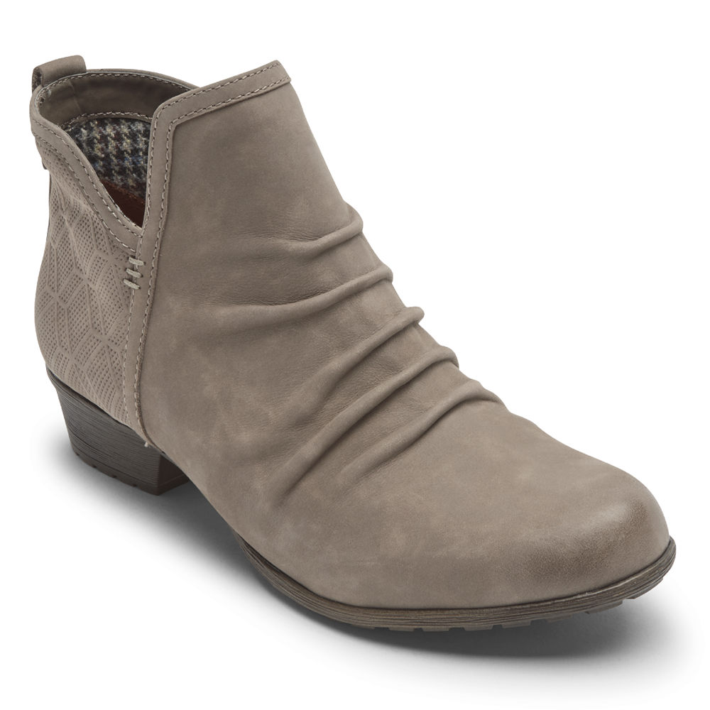 Botas Rockport Mujer Mexico - Cobb Hill Gratasha 2 Panel Grises - CUWGE2917